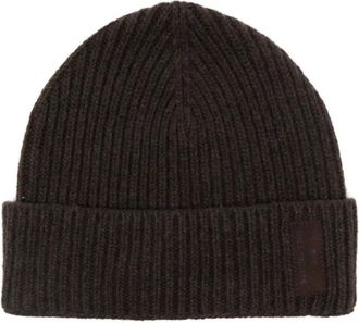 Paul & Shark Berretto a coste in lana - Marrone