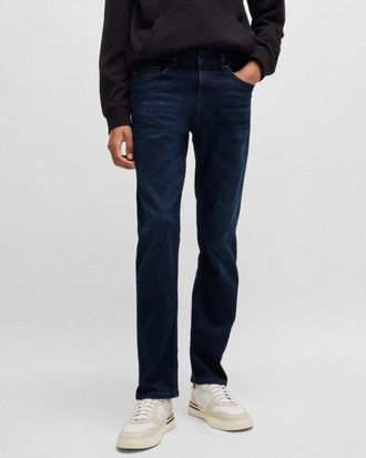 Boss Orange by Hugo Boss BOSS Orange DELAWARE BO Mannen Slim Fit Comfort-Stretch Donkerblauwe Jeans NOS