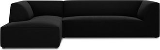 BLOOMINGLOFT 4-Sitzer Ecksofa Sao 273 x 180 cm mit Samtbezug / Eckteil links
