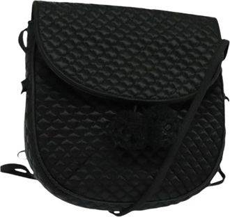 Bottega Veneta Pre-owned Cross Body Bags, female, Black, Size: ONE SIZE Pre-owned Satin Crossbody Bag