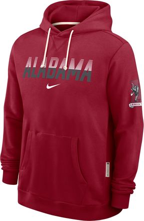 Nike Alabama Sideline Standard Issue Nike Mens Dri-FIT College Pullover Hoodie in Red | 03AZ69WABV-8DF