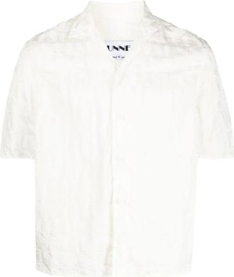 Sunnei Debossed Monogram Short-Sleeve Shirt