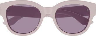 Alexander McQueen Violet Oval Ladies Sunglasses AM0509SA 005 55