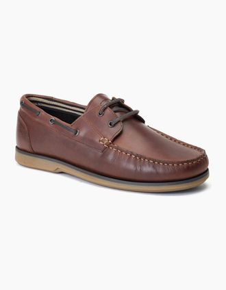base Mens Stern Mens Boat Shoes - Brown - Size: 10
