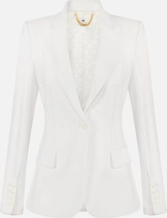 Elisabetta Franchi Raw Cut Jacke