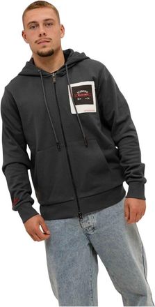Iceberg 5C Felpa E020 Vest - Heren - Vesten met rits - Grijs - M - Katoen - Hoodies & sweatvesten