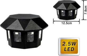 Trade Shop Trade Shop Traesio - Trade Shop - Lampada Led Rgb Per Esterno 2,5 Watt Applique A Parete Luce Colorata Ip55 Es31