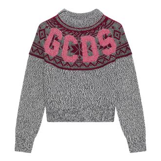 GCDS Gcds - Snow Sweater - Dames - Truien - Grijs - Maat: XS Wol