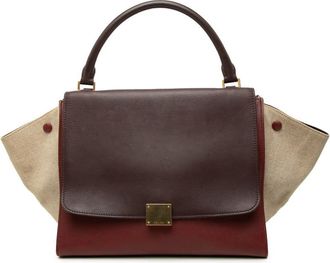 Celine Pre-owned Celine Medium Tricolor Leather Trapeze Satchel Ladies TZLFEKG5BP0Q76T5