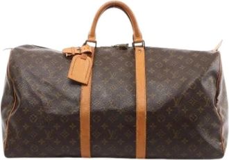 Louis Vuitton Pre-owned Weekend Bags, male, Brown, Size: ONE SIZE Pre-owned Keepall 55
