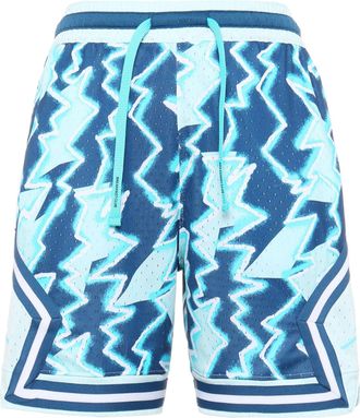 Nike Jordan Air Jordan Dri-FIT Contrasting Colors Drawstring Casual Sports Shorts Blue DQ7335-474