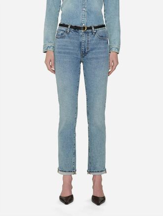 Frame Denim The Borrowed Mid-Rise Ankle Jeans In Ricochet