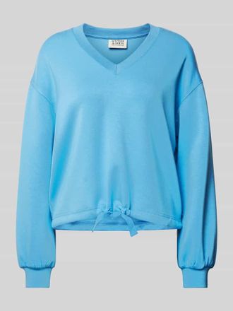 Scotch & Soda Sweatshirt mit V-Ausschnitt in Royal, Gr&ouml;&szlig;e XS