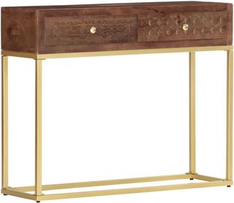 vidaXL Tavolo Consolle 90x30x75 cm in Legno Massello di Mango Vidaxl