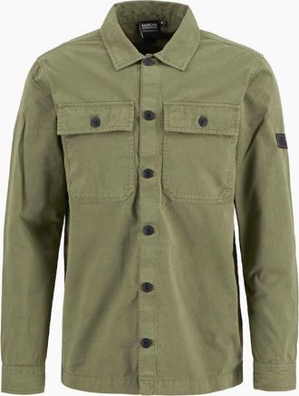 Barbour Mens Barbour International Arlo Overshirt OL39 Olive - Tan - Size: 44/Regular