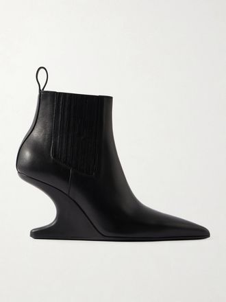 Rick Owens Stivaletti In Pelle Cantilever - Nero