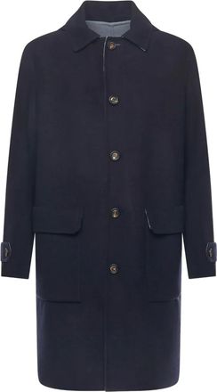 Eleventy wool coat - Blue