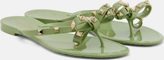 Valentino Garavani Rockstud PVC thong sandals