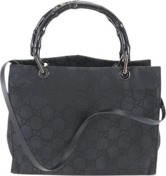 Gucci Pre-owned Handbags, female, Black, Size: ONE SIZE Pre-owned Bamboo Handbag