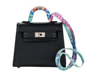Hermès Noir Mini Kelly Twilly Bag Charm
