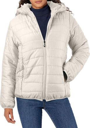 Generic Women Warm Lightweight Jacket Hoodless Windproof Winter Coat With Recycled Insulation Winter Slim Short Hooded Warm White Down Coat Outerwear Womens L