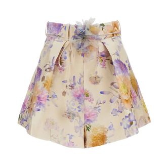 Zimmermann Short Shorts, female, Multicolor, Size: L Luna Tuck Short