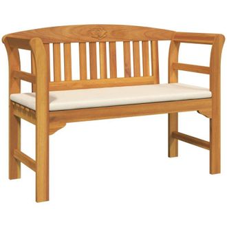 vidaXL Rose Bench Natual 114 x 46 x 82.5 cm Solid Acacia Wood vidaXL