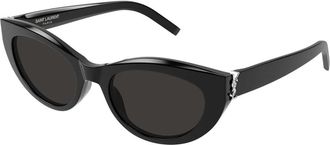 Saint Laurent SL M115 Cat-eye Zonnebril - unisex - Accessoires - Zwart - Maat: 54 MM