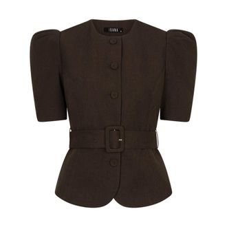 Ibana Tonia Blouse - Dames - Blouses & Shirts - Bruin - Maat: L