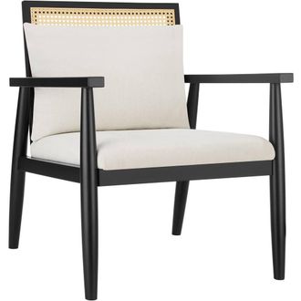 TecTake Armchair, Thickly Padded, With Extra Back Cushions in White