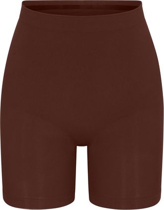 SKIMS Seamless Sculpt Mid-thigh Shorts - Brown - Xxxl (UK26-28)