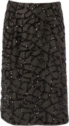 Jcsophie Gonna Midi Rikki - - Skirts - Donna - Nero - XS