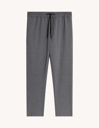 Dondup Coole wollen joggerbroek - Heren - Slim Fit Broeken - Grijs - W30 - Wol - Broeken