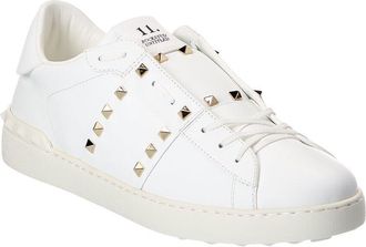 Valentino Rockstud Untitled Leather Sneaker
