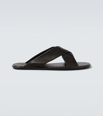Saint Laurent Carlyle leather sandals