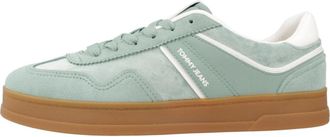 Tommy Jeans Greenwich Sneakers - Dames - Sneakers - Groen - 39 EU - Schoenen