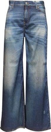 Golden Goose Peggy Jeans - Dames - Loose Fit Jeans - Blauw - S - Katoen - Jeans
