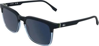 Lacoste Rechthoekige Zonnebril - Heren - Zonnebrillen - Blauw - 56 MM - Accessoires
