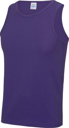 Just Cool Just Cool Mens Sports Gym Plain Tank / Vest Top (2XL) (Purple)