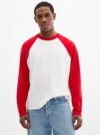 Le 31 Mens Two-tone raglan T-shirt Comfort fit