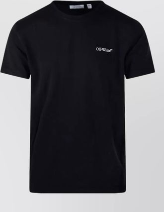 Off-white slim-fit cotton t-shirt
