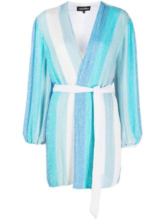 Retrof&ecirc;te Gabrielle striped wrap dress - women - Viscose - S - Multicolour
