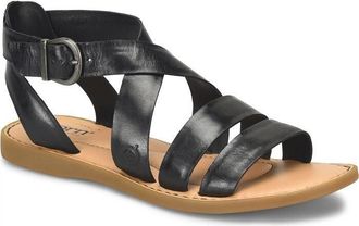 Børn Born Imogen BR0057703 Sandals Womens US 7 Black Leather Adjustable Buckle ZOGG16