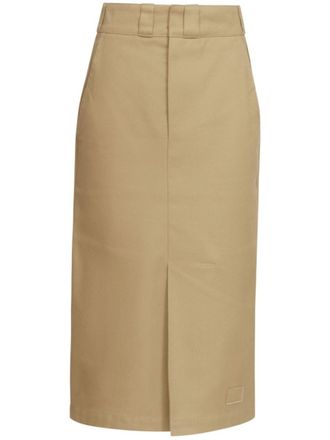 Maison Margiela Beige High-rise Midi Skirt