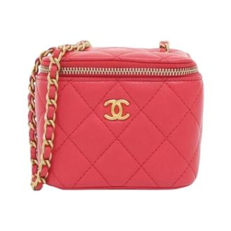 Chanel Pre-owned Mini Shoulder Bag - Dames - Vintage Mini Tas - Rood - ONE Size - Leer - Vintage