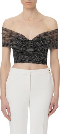 Elisabetta Franchi Dames, Blouses & Shirts, Zwart, Maat: XS