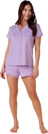 The Cats Pajamas Pima Knit Short Set in Classic Lilac at Nordstrom, Size X-Large