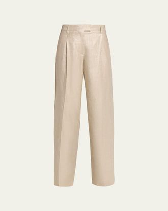 Brunello Cucinelli Loose Pleated Trousers