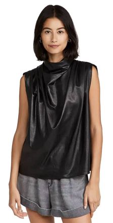 Amanda Uprichard Fabienne Sleeveless Top In Black