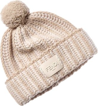 Fendi Fendi Wool & Cashmere-Blend Beanie